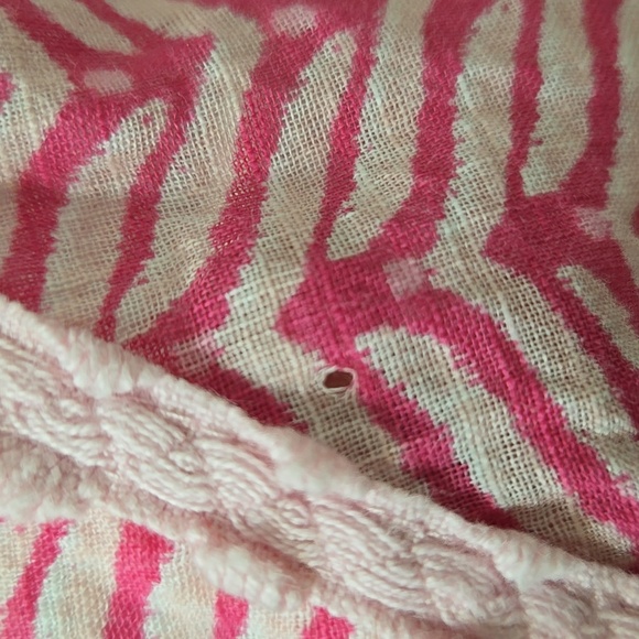 Vineyard Vines Girls Bright Pink/Pale Pink Elbow Sleeve Tunic Lace Trim, size 14 - Picture 8 of 8